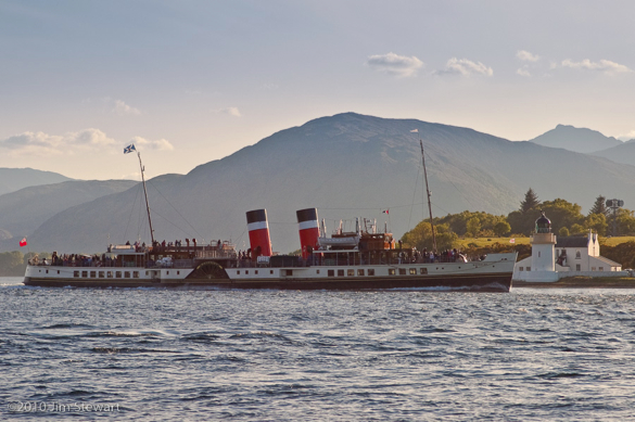 PS Waverley passing through Corran Narrows