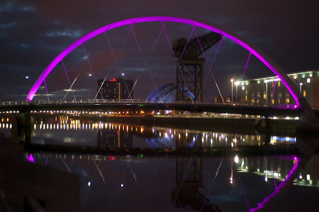 Nighttime in Glasgow