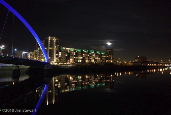 The Squinty Bridge and Lancefield Quay flats