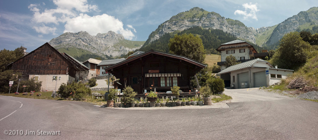 Alpine houses at Montmin, Haute-Savoie
