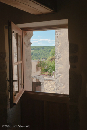 View from the kitchen door