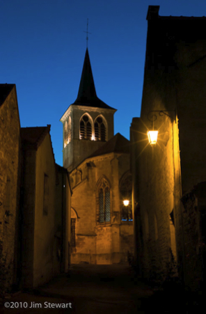 Flavigny: l'heure bleue à Flavigny