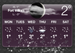 snow widget